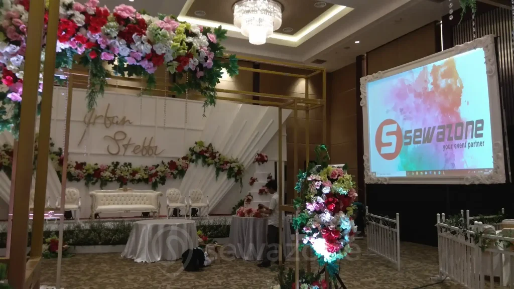 Proyektor Wedding Screen 3x4m